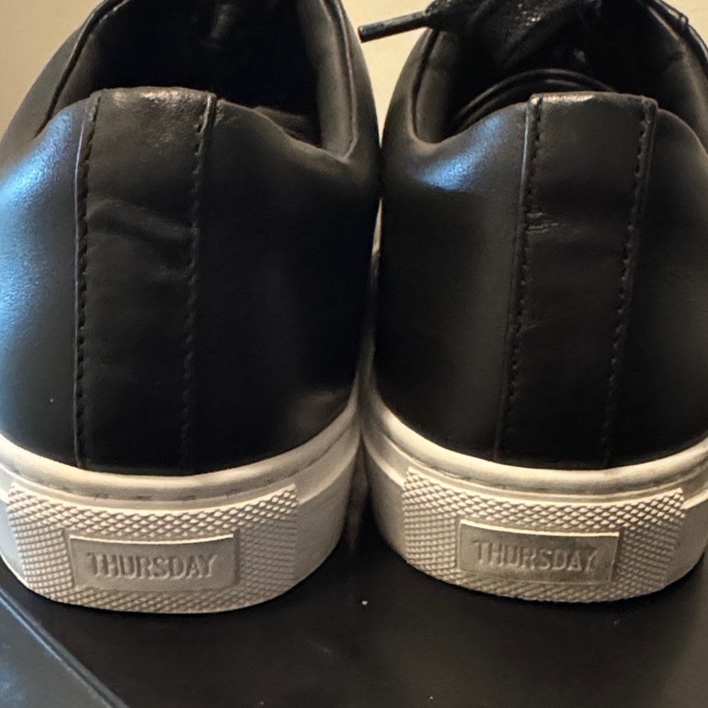 Thursday Boot Company Black Leather Sneakers, Like New, Men’s Sz 9.5 - Picture 11 of 16